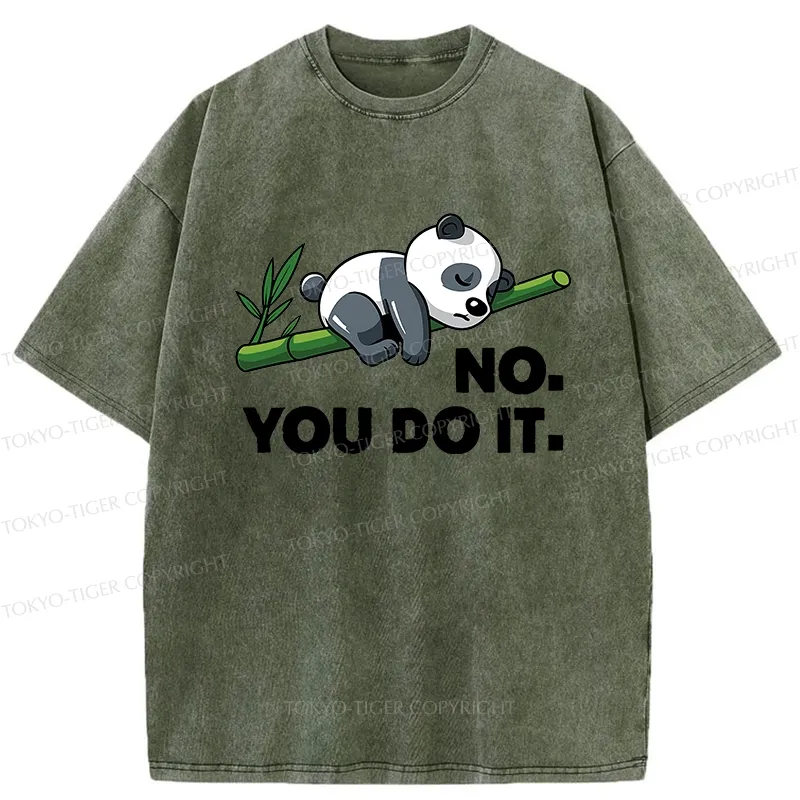 Tokyo-Tiger No You Do It Funny Panda Washed T-Shirt
