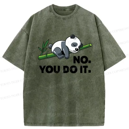 Tokyo-Tiger No You Do It Funny Panda Washed T-Shirt