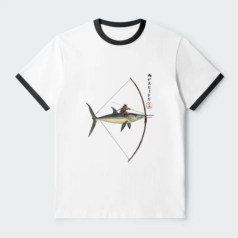 Tokyo-Tiger I Am Speed Contrast Trim T-Shirt