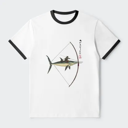 Tokyo-Tiger I Am Speed Contrast Trim T-Shirt