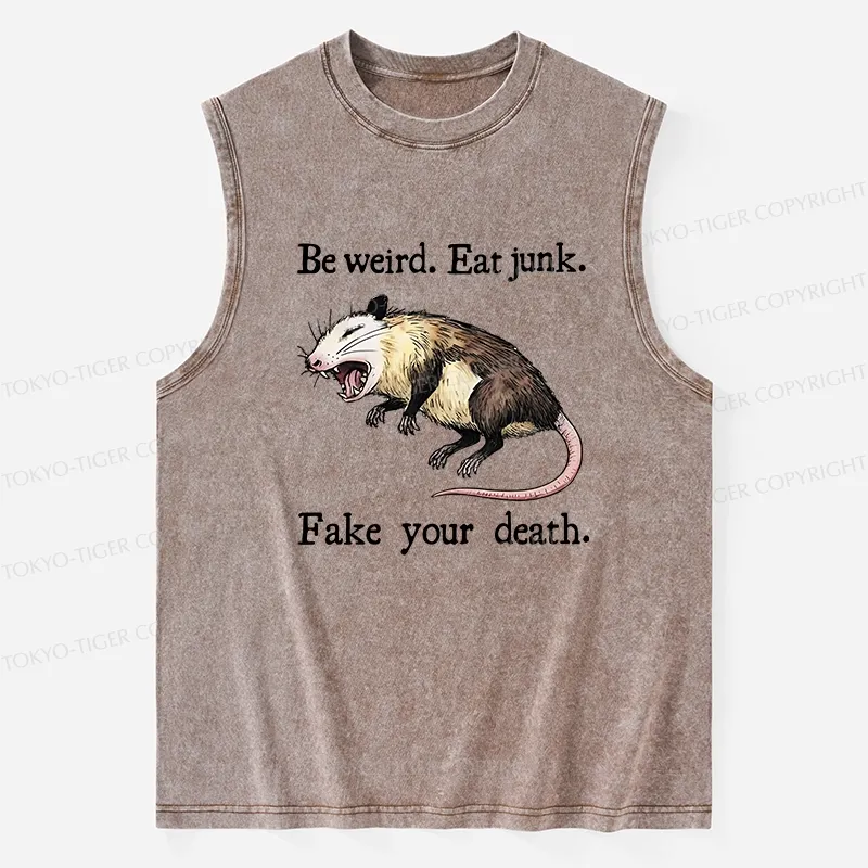 Tokyo-Tiger Possum Playing Dead Washed Tank