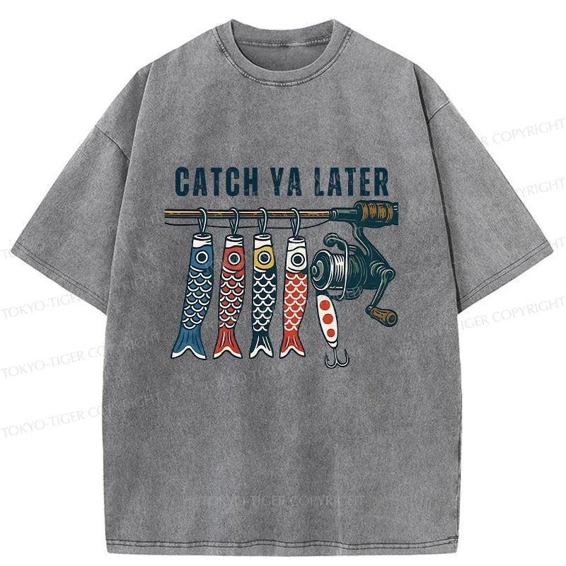 Tokyo-Tiger Fishing Japan Washed T-Shirt