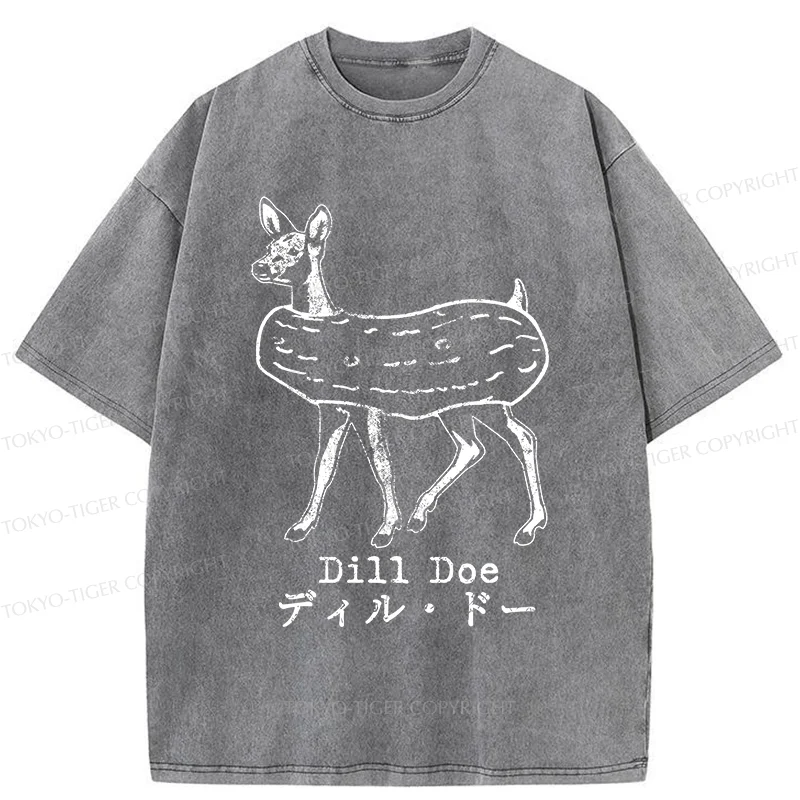 Tokyo-Tiger Cucumber Deer Washed T-Shirt