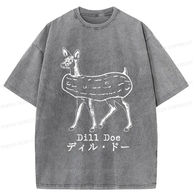 Tokyo-Tiger Cucumber Deer Washed T-Shirt