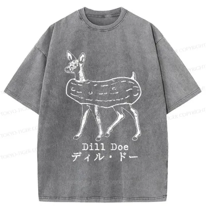 Tokyo-Tiger Cucumber Deer Washed T-Shirt