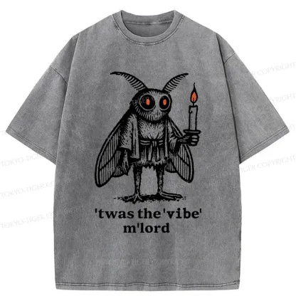 Tokyo-Tiger Japan Funny Mothman Washed T-Shirt