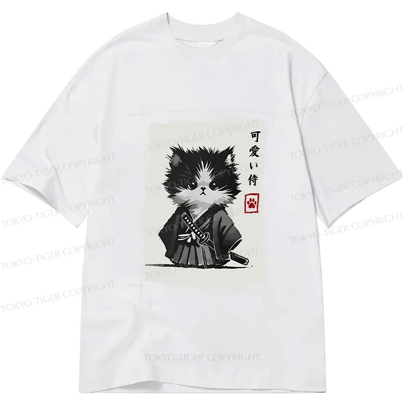 Tokyo-Tiger Kitten Samurai Classic T-Shirt