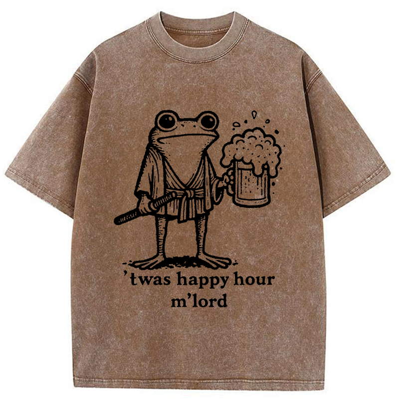 Tokyo-Tiger Happy Hour Frog Washed T-Shirt
