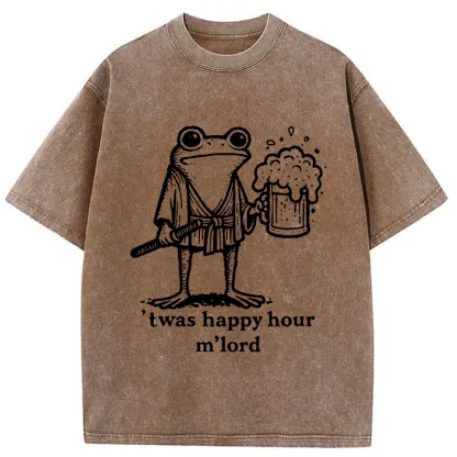 Tokyo-Tiger Happy Hour Frog Washed T-Shirt
