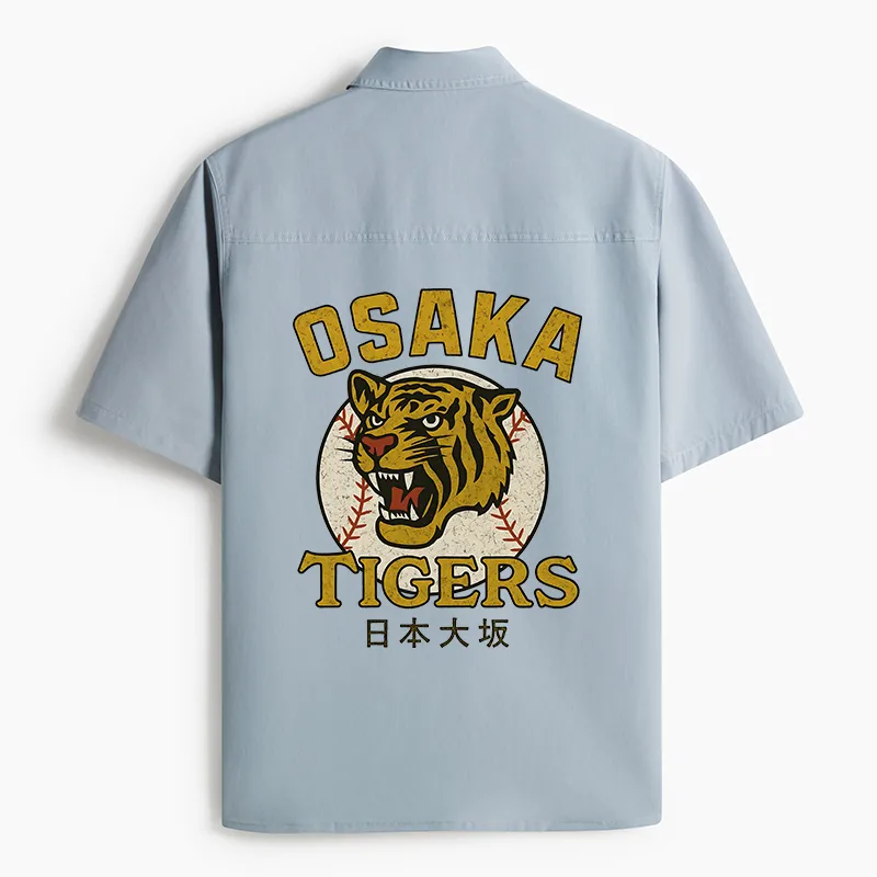 Tokyo-Tiger Funny Osaka Tigers Work Shirt