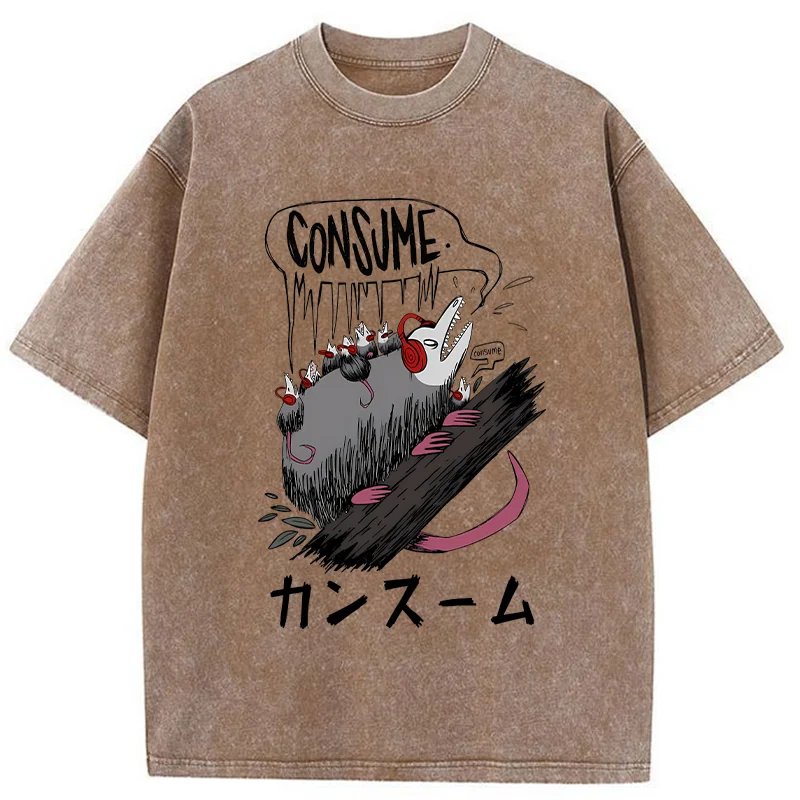 Tokyo-Tiger Consume Possum Japan Washed T-Shirt