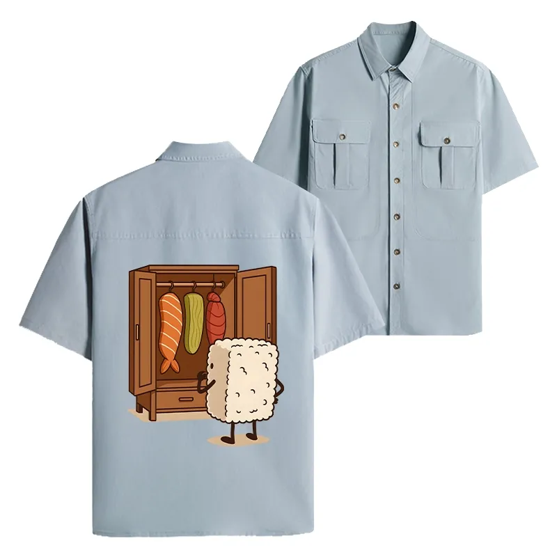 Tokyo-Tiger Sushi Pick Out Clothes Work Shirt