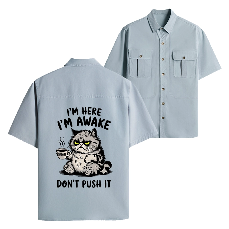 Tokyo-Tiger Tired Cat Work Shirt