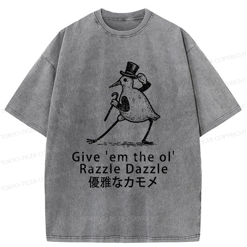 Tokyo-Tiger Gentleman Seagull Washed T-Shirt