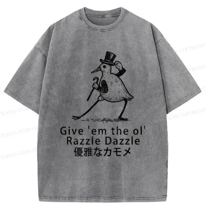 Tokyo-Tiger Gentleman Seagull Washed T-Shirt
