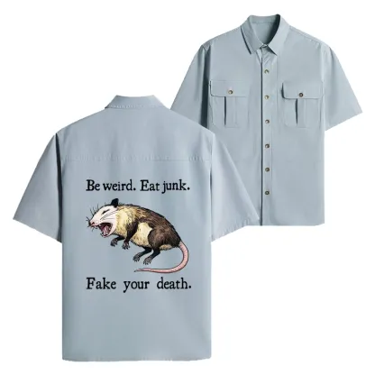 Tokyo-Tiger Possum Playing Dead Work Shirt