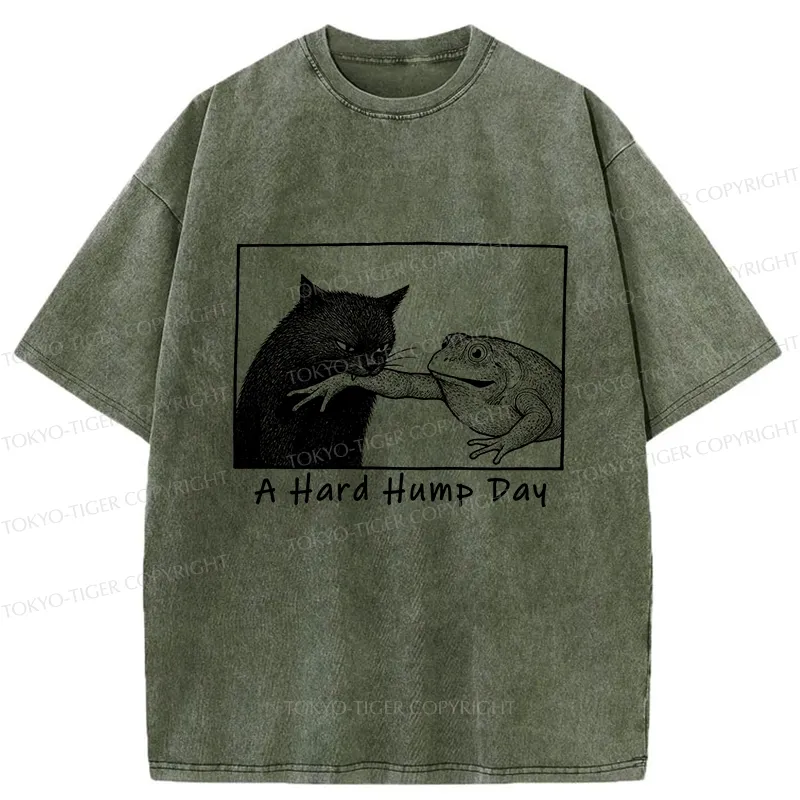Tokyo-Tiger A Hard Hump Day Washed T-Shirt