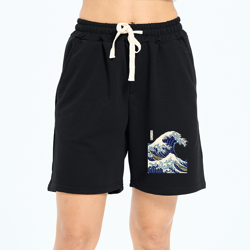 Tokyo-Tiger The Great Wave Off KanaGawa Unisex Shorts