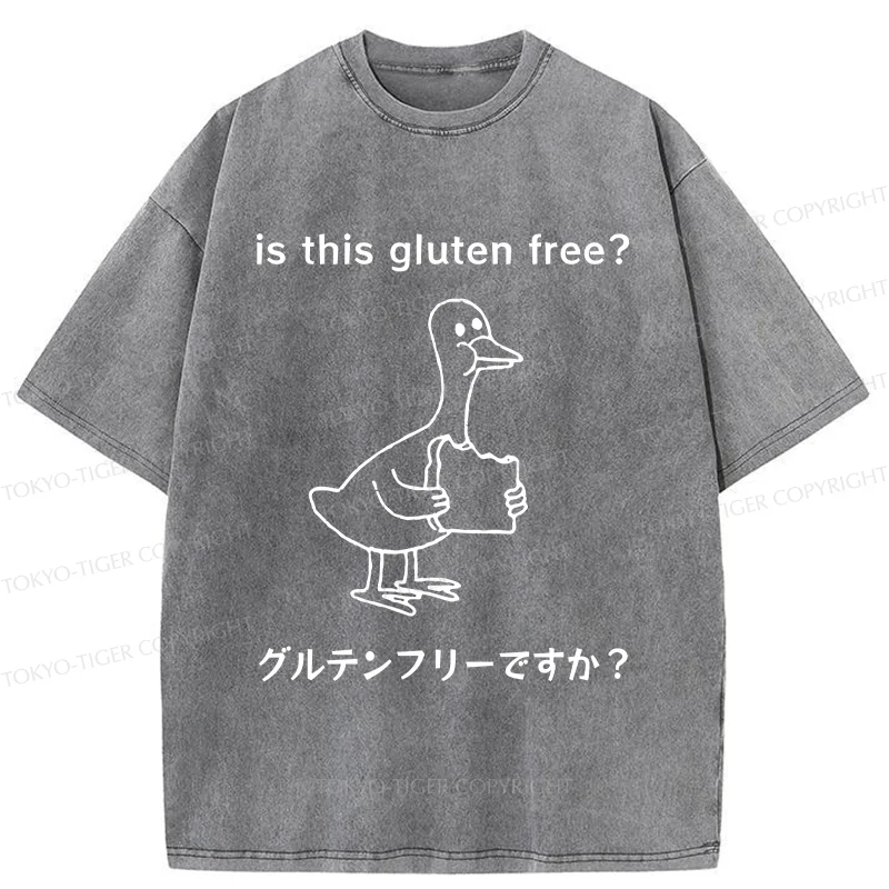 Tokyo-Tiger Avoid Gluten Product Washed T-Shirt