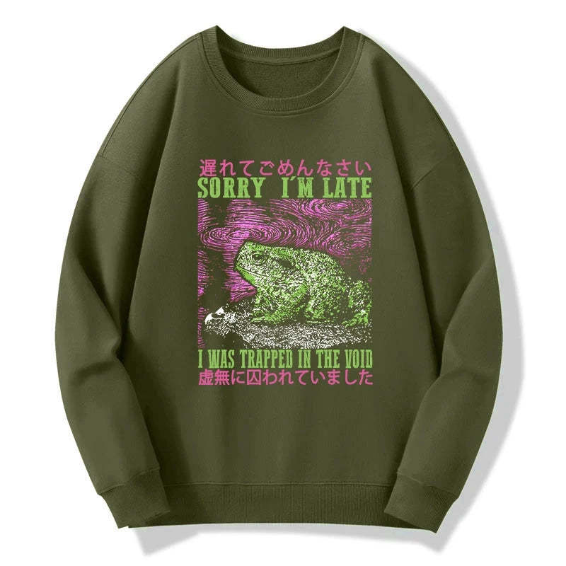 Tokyo-Tiger A Frog In Distress Japanese Sweatshirt-tokyo-tiger