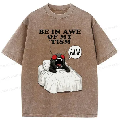 Tokyo-Tiger Mothman Wakes Up Washed T-Shirt
