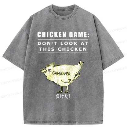 Tokyo-Tiger Don't Watch The Chicken Game Washed T-Shirt