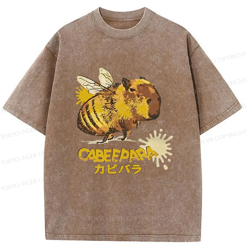 Tokyo-Tiger Cabeepara Washed T-Shirt