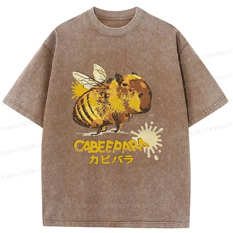 Tokyo-Tiger Cabeepara Washed T-Shirt