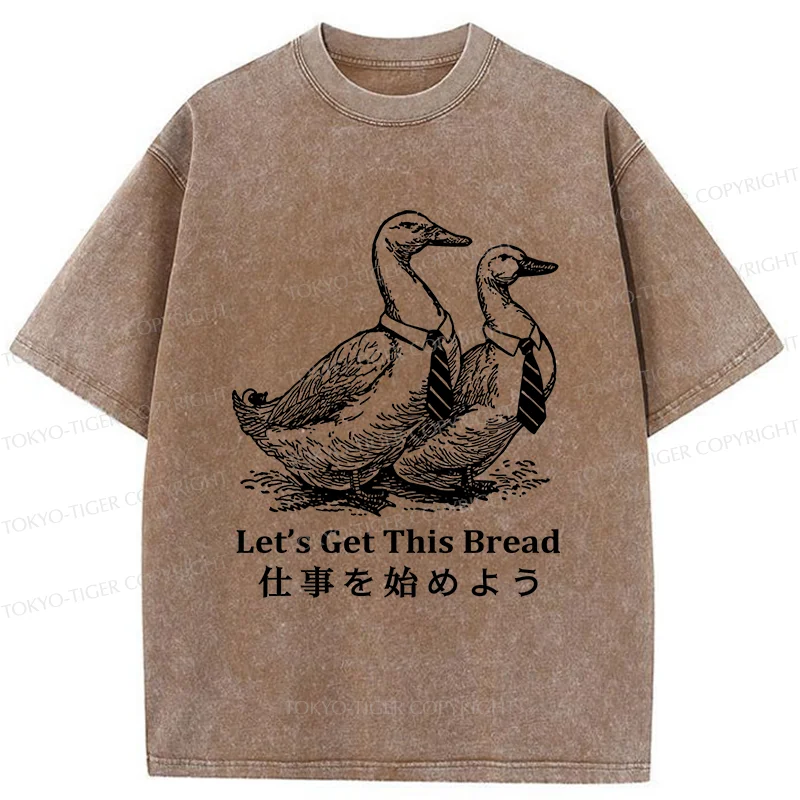 Tokyo-Tiger Working Goose Washed T-Shirt