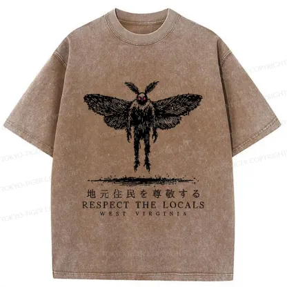 Tokyo-Tiger Mothman Saga Washed T-Shirt