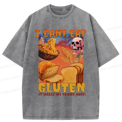 Tokyo-Tiger I Can't Eat Gluten Washed T-Shirt