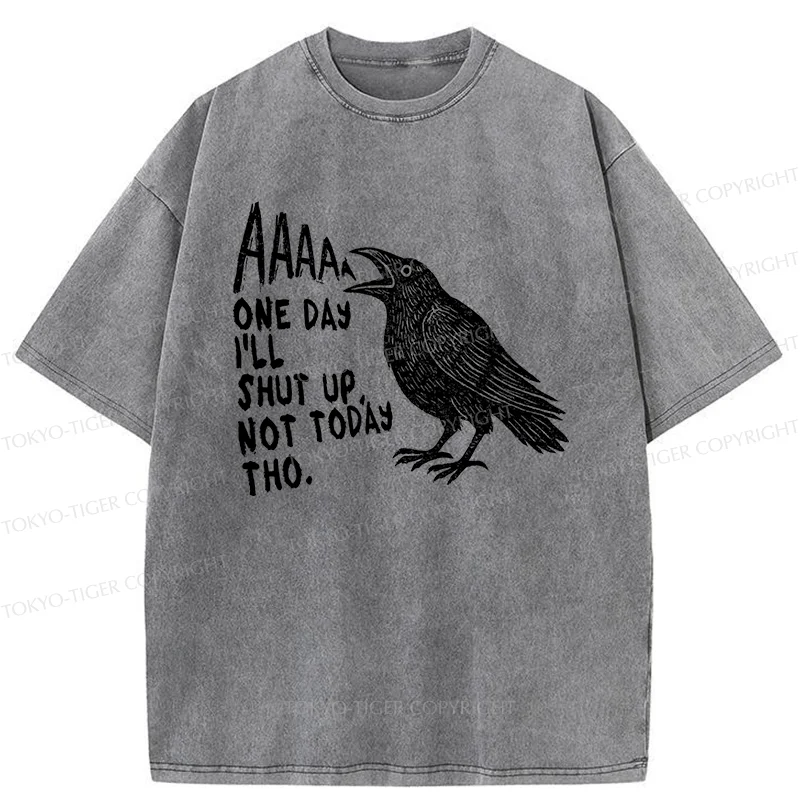 Tokyo-Tiger Funny Crow Japan Washed T-Shirt