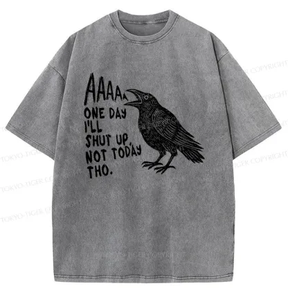 Tokyo-Tiger Funny Crow Japan Washed T-Shirt