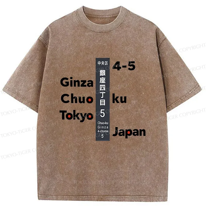 Tokyo-Tiger Ginza Tokyo Washed T-Shirt