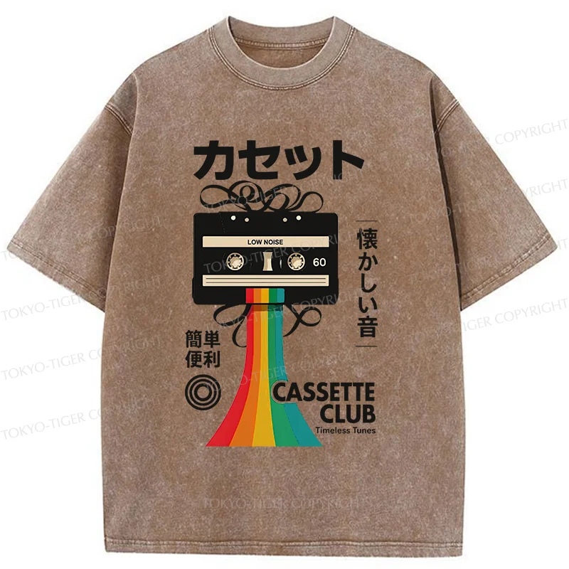 Tokyo-Tiger Colored Tape Washed T-Shirt