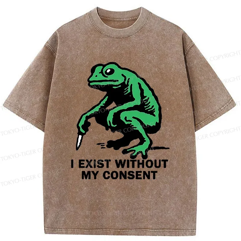 Tokyo-Tiger Dangerous Frog Washed T-Shirt