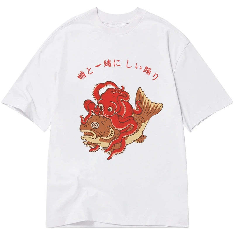 Tokyo-Tiger Octopus And Koi Dance Together Classic T-Shirt Sale