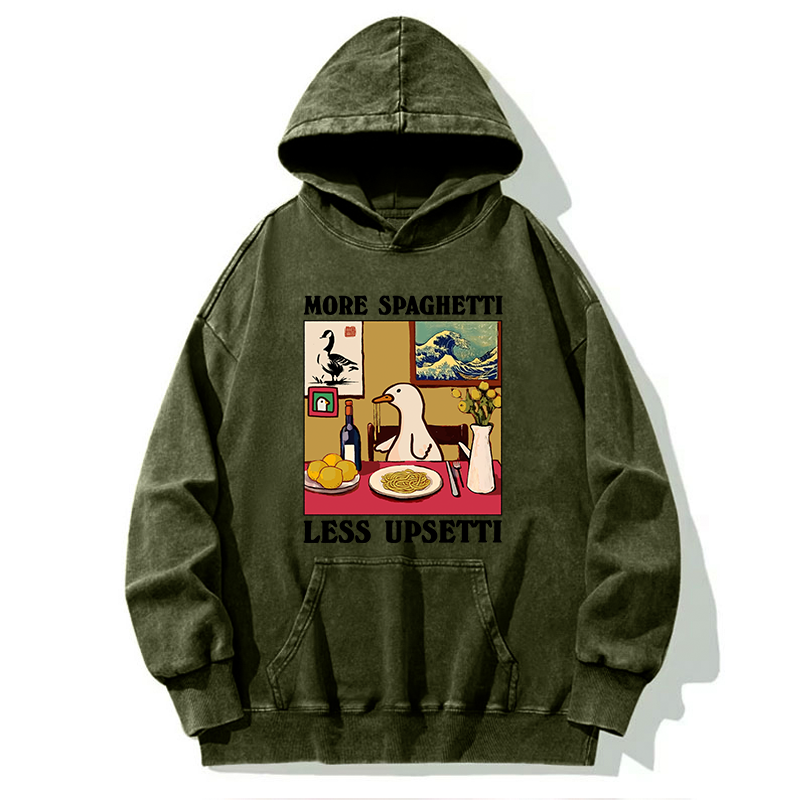 Tokyo-Tiger More Spaghetti Less Upsetti Goose Washed Hoodie