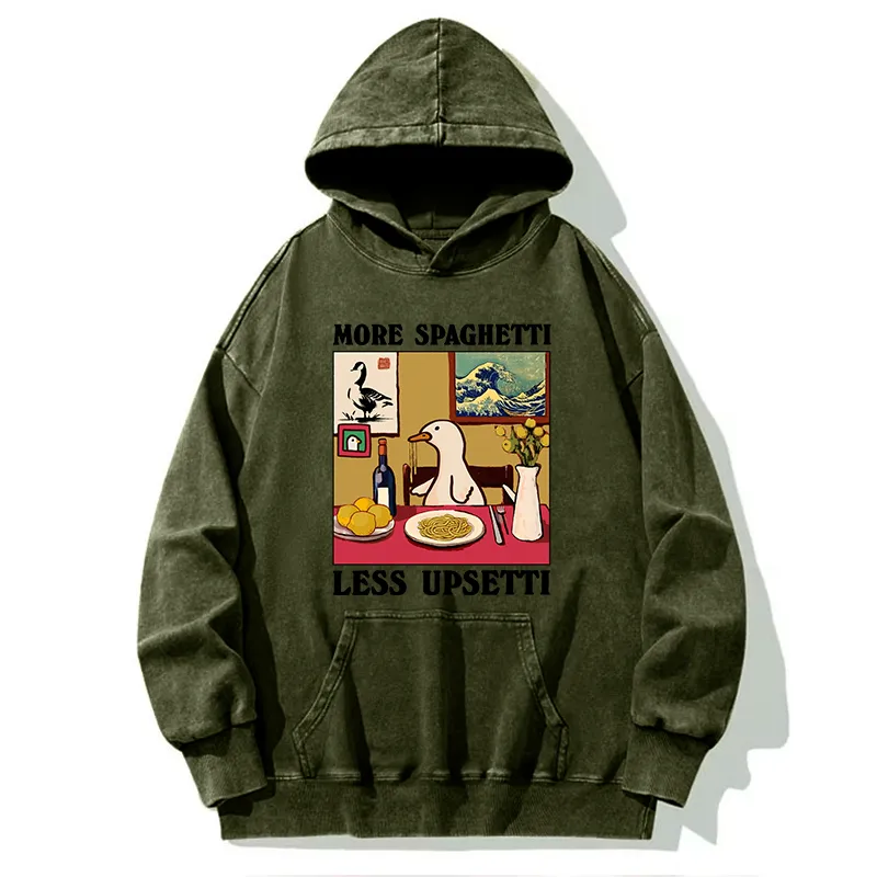 Tokyo-Tiger More Spaghetti Less Upsetti Goose Washed Hoodie