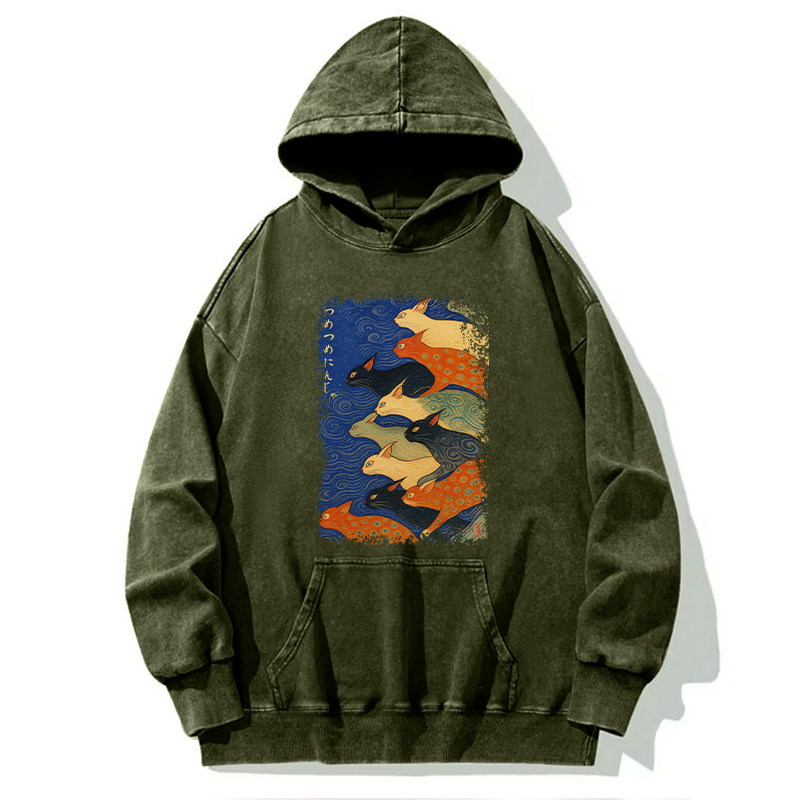 Tokyo-Tiger Claw-some Ninja Washed Hoodie