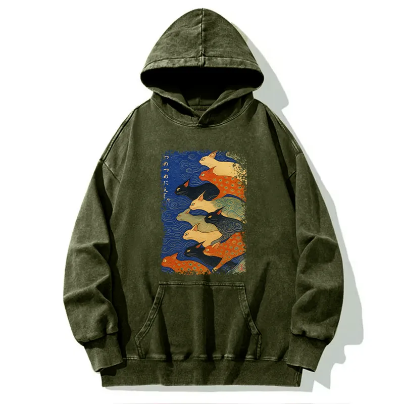 Tokyo-Tiger Claw-some Ninja Washed Hoodie