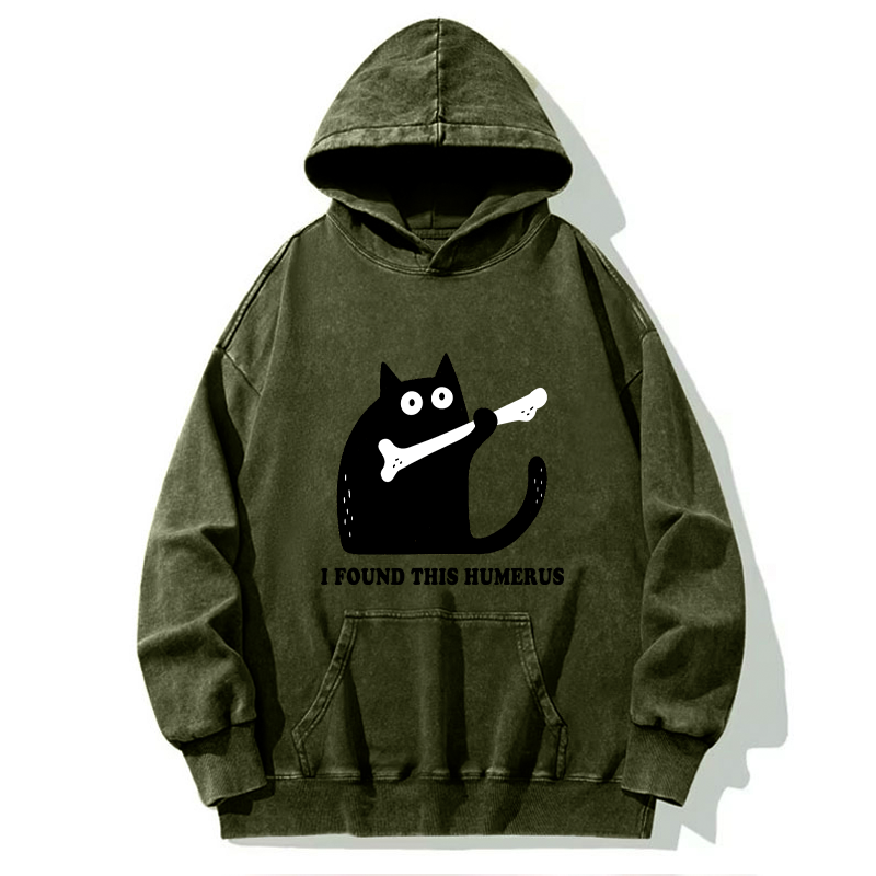 Tokyo-Tiger Cat Found This Humerus Washed Hoodie