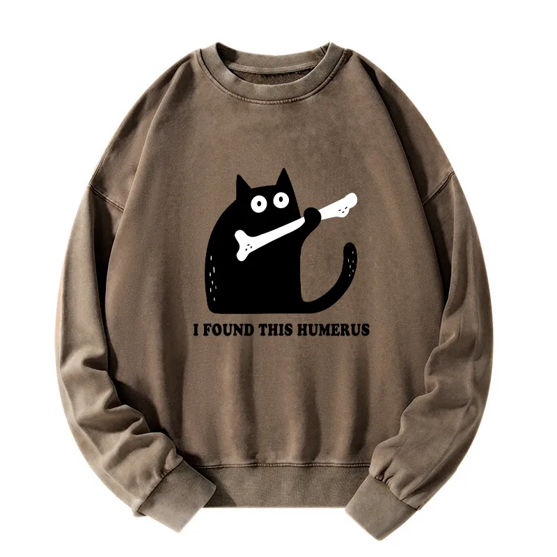 Tokyo-Tiger Cat Found This Humerus Washed Sweatshirt