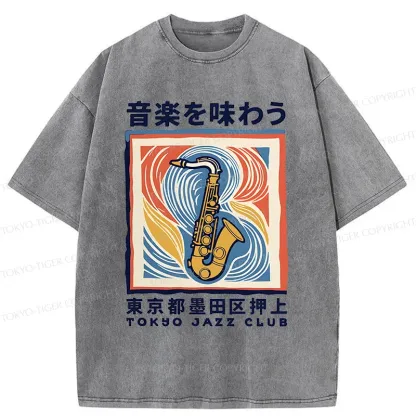 Tokyo-Tiger Tokyo Music Washed T-Shirt