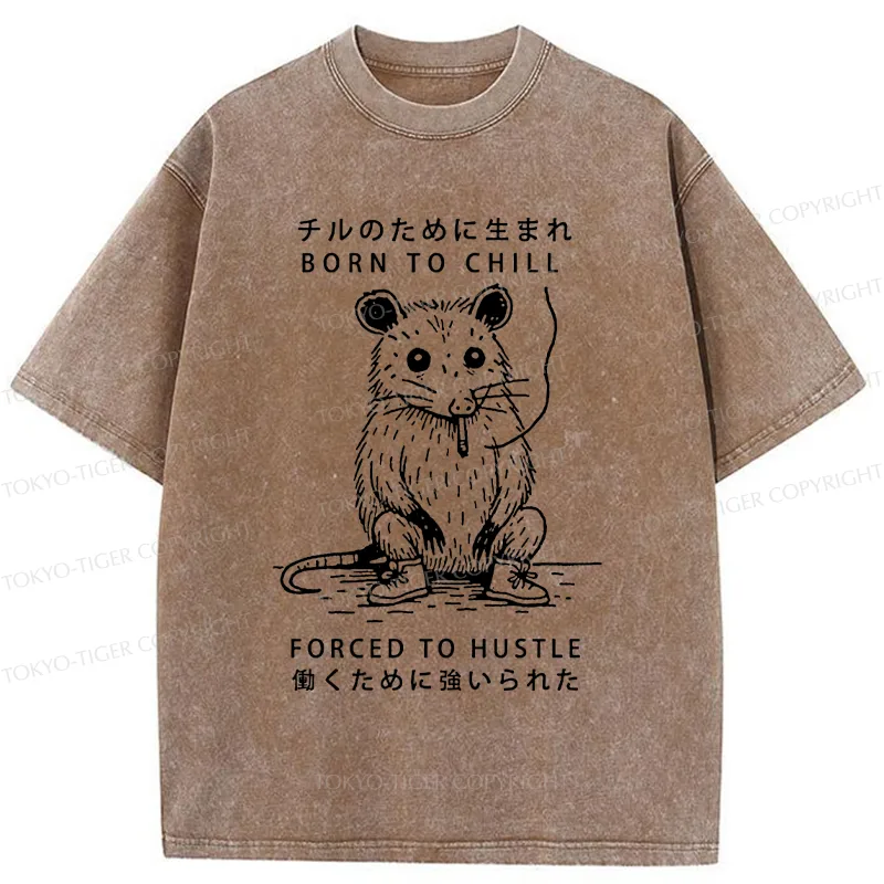 Tokyo-Tiger Busy Possum Washed T-Shirt