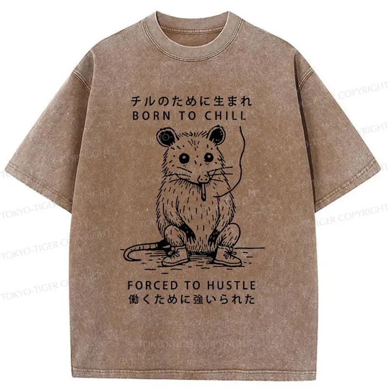 Tokyo-Tiger Busy Possum Washed T-Shirt