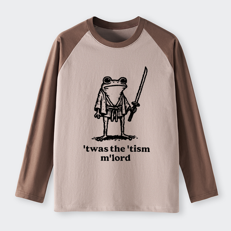 Tokyo-Tiger Focused Samurai Frog Raglan Long Sleeve T-shirt
