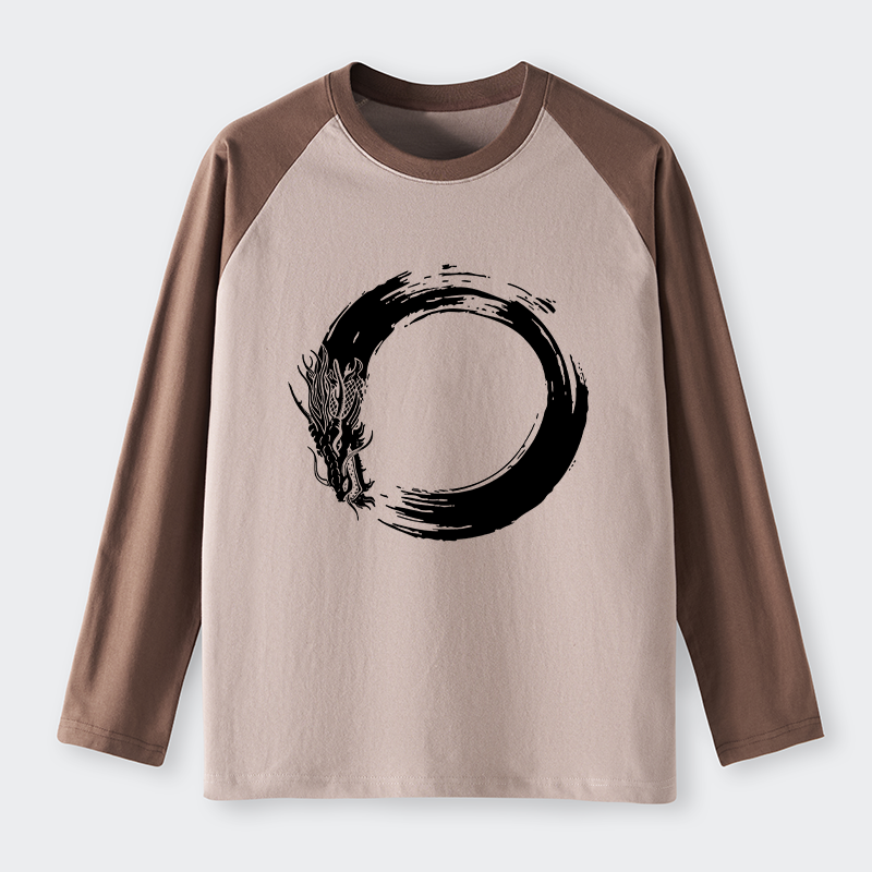 Tokyo-Tiger Dragon's Circle Raglan Long Sleeve T-shirt