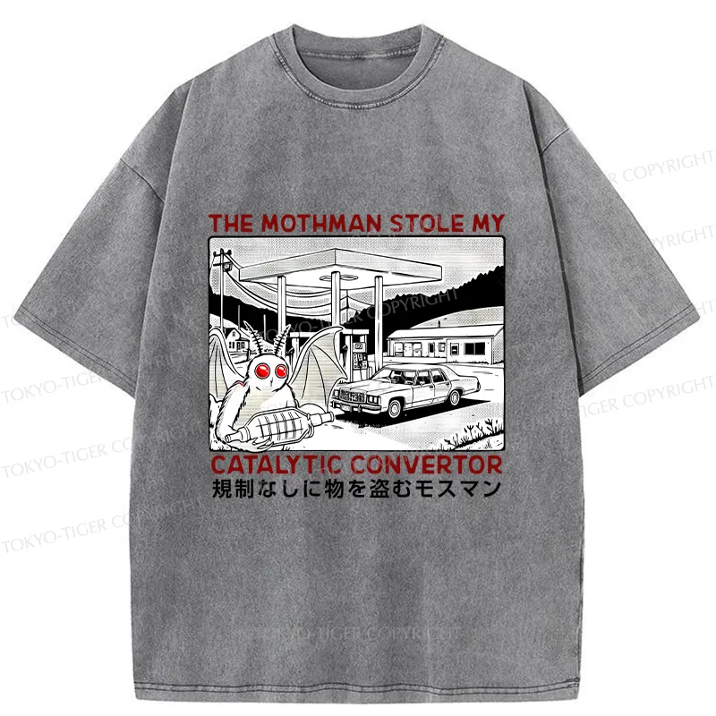Tokyo-Tiger Mothman Is Stealing Washed T-Shirt