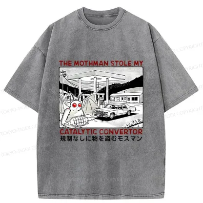Tokyo-Tiger Mothman Is Stealing Washed T-Shirt